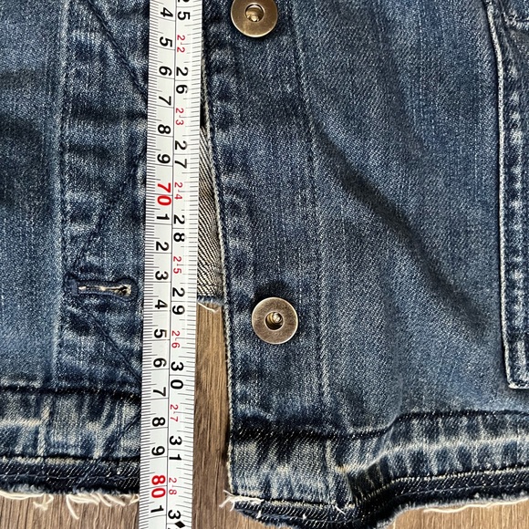 Chicos So slimming girlfriend crop 14P denim leaf pattern - Picture 11 of 12